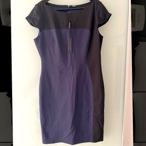 Black & navy Elie Tahari business casual dress